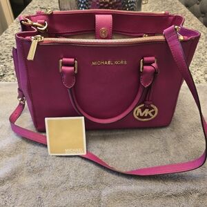 Michael Kors Fuchsia Satchel Bag